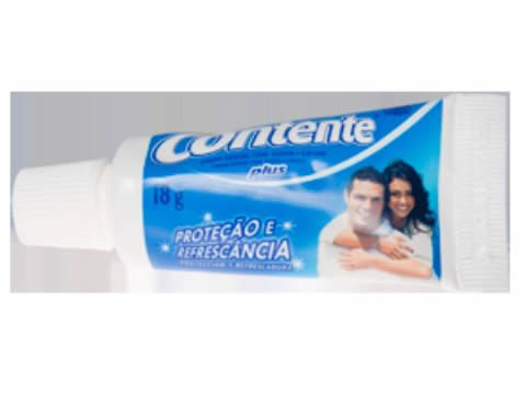 HIGIENE BUCAL - CREME DENTAL CONTENTE PLUS 18GR
