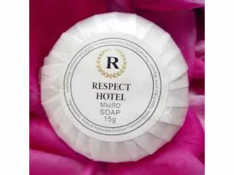 LINHA BANHO - SABONETE REDONDO 20G PLISSADO PERSONALIZADO