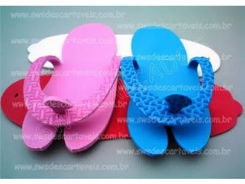 DESCART�VEIS - CHINELO EM EVA 6MM ANTIDERRAPANTE